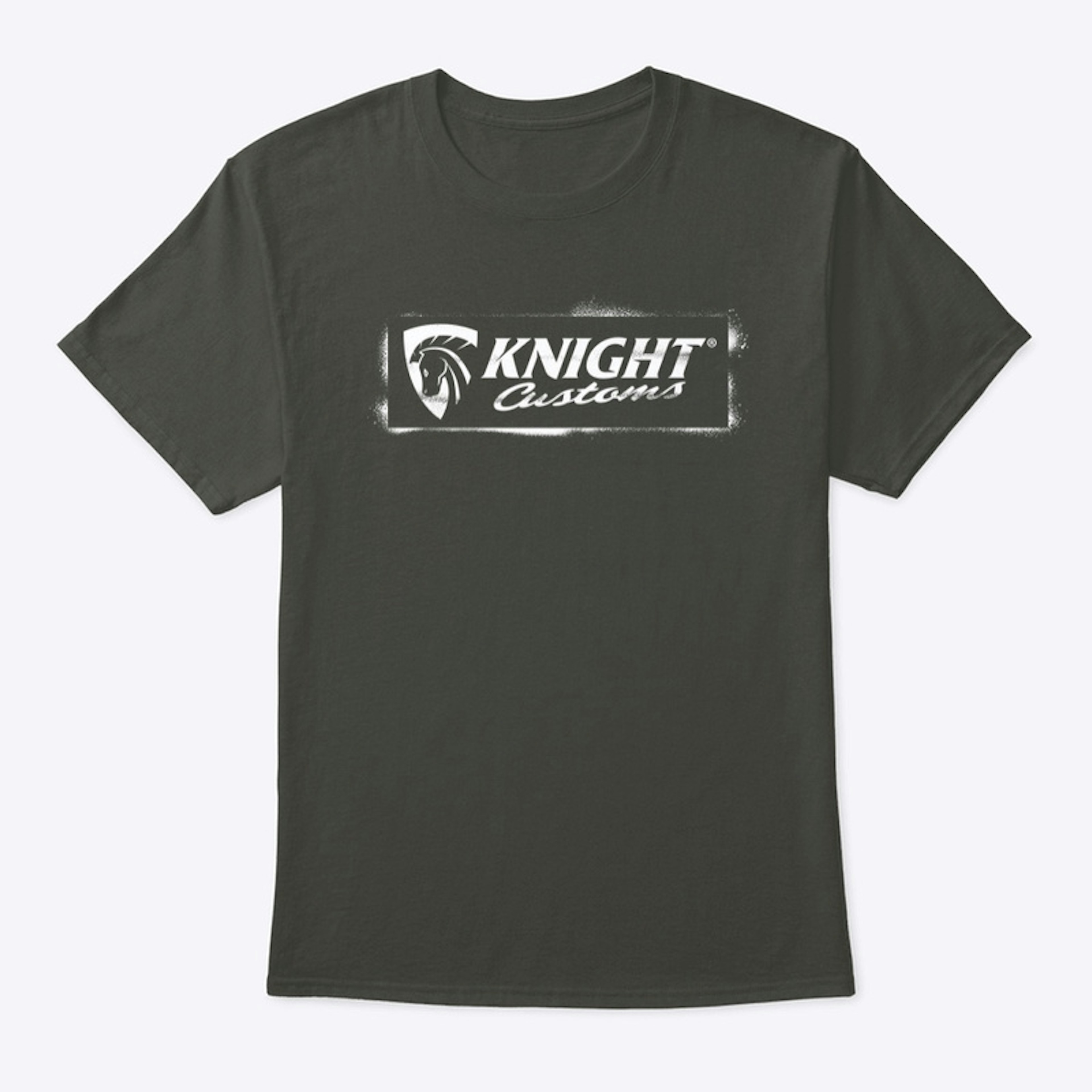 Knight Customs Stencil White logo